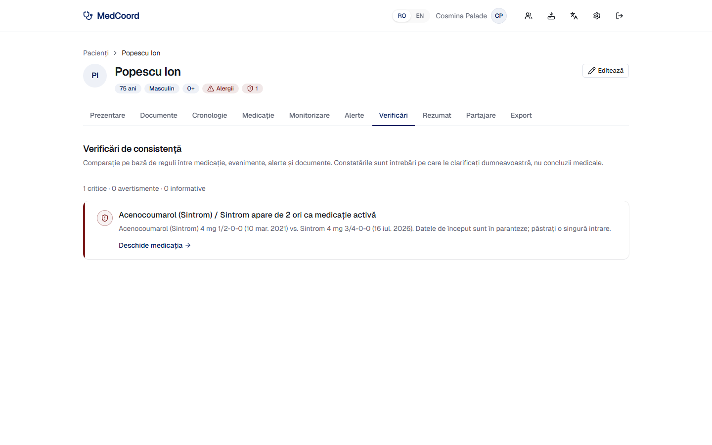 Verificări automate ale contradicțiilor