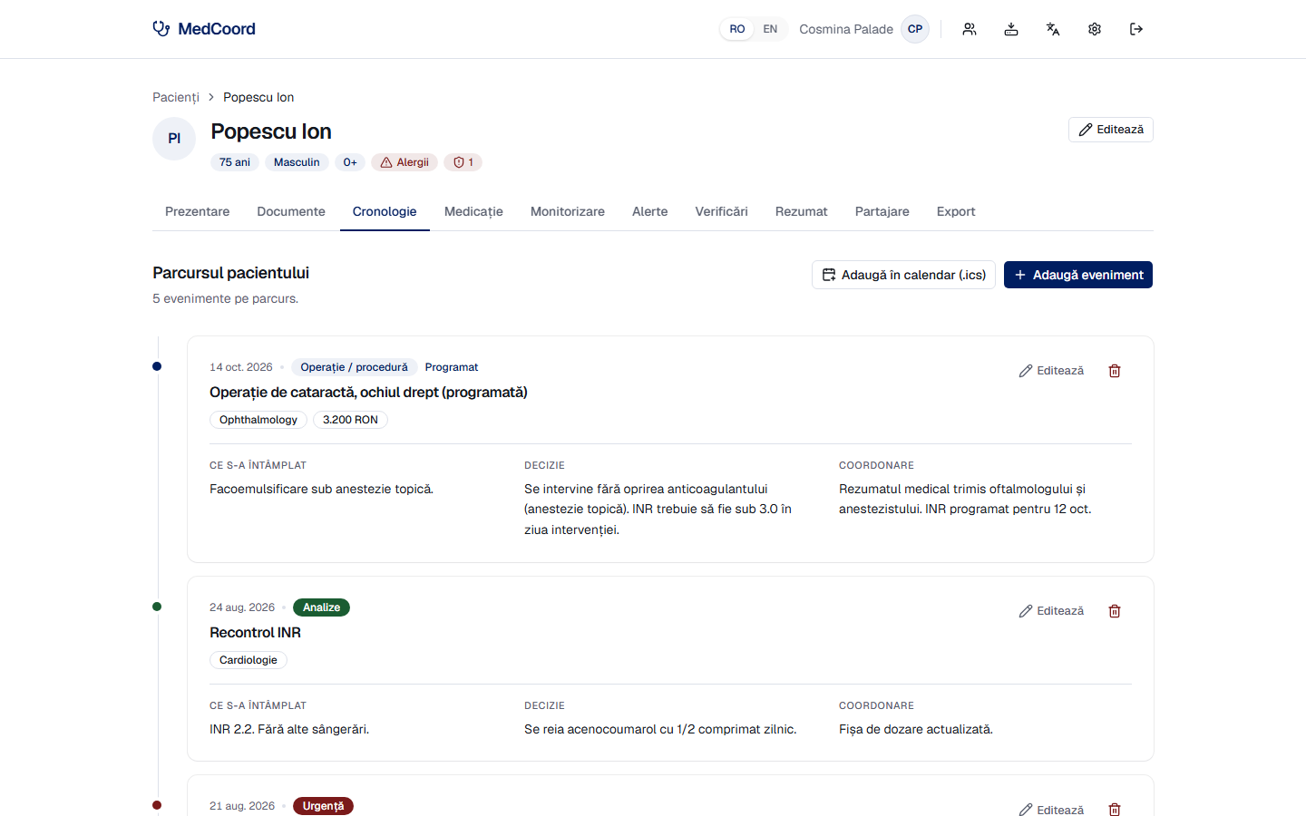 Parcursul complet, de la toate specialitățile